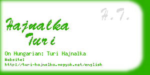 hajnalka turi business card